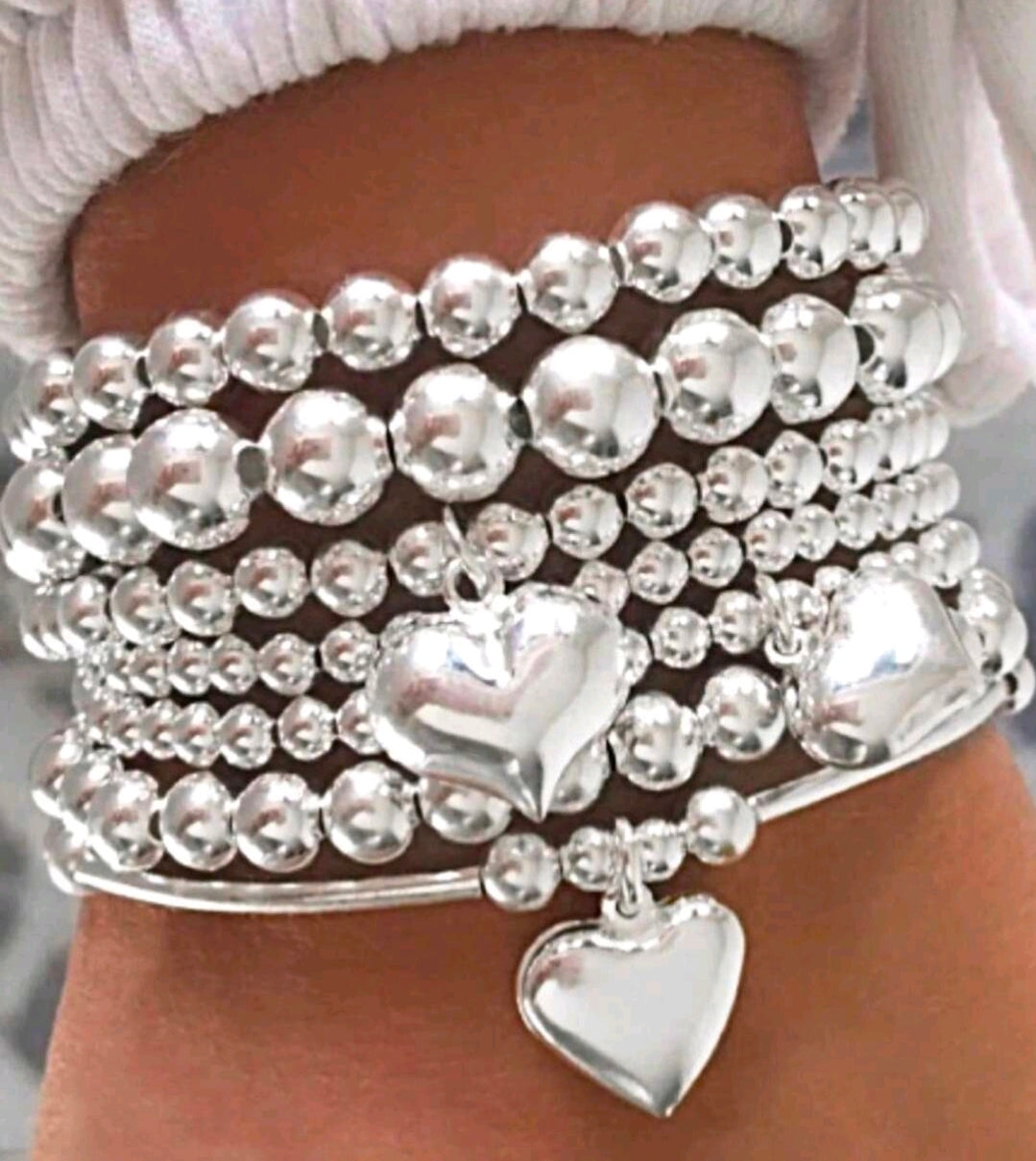 HEART SHAPED BEAD BOHO SET