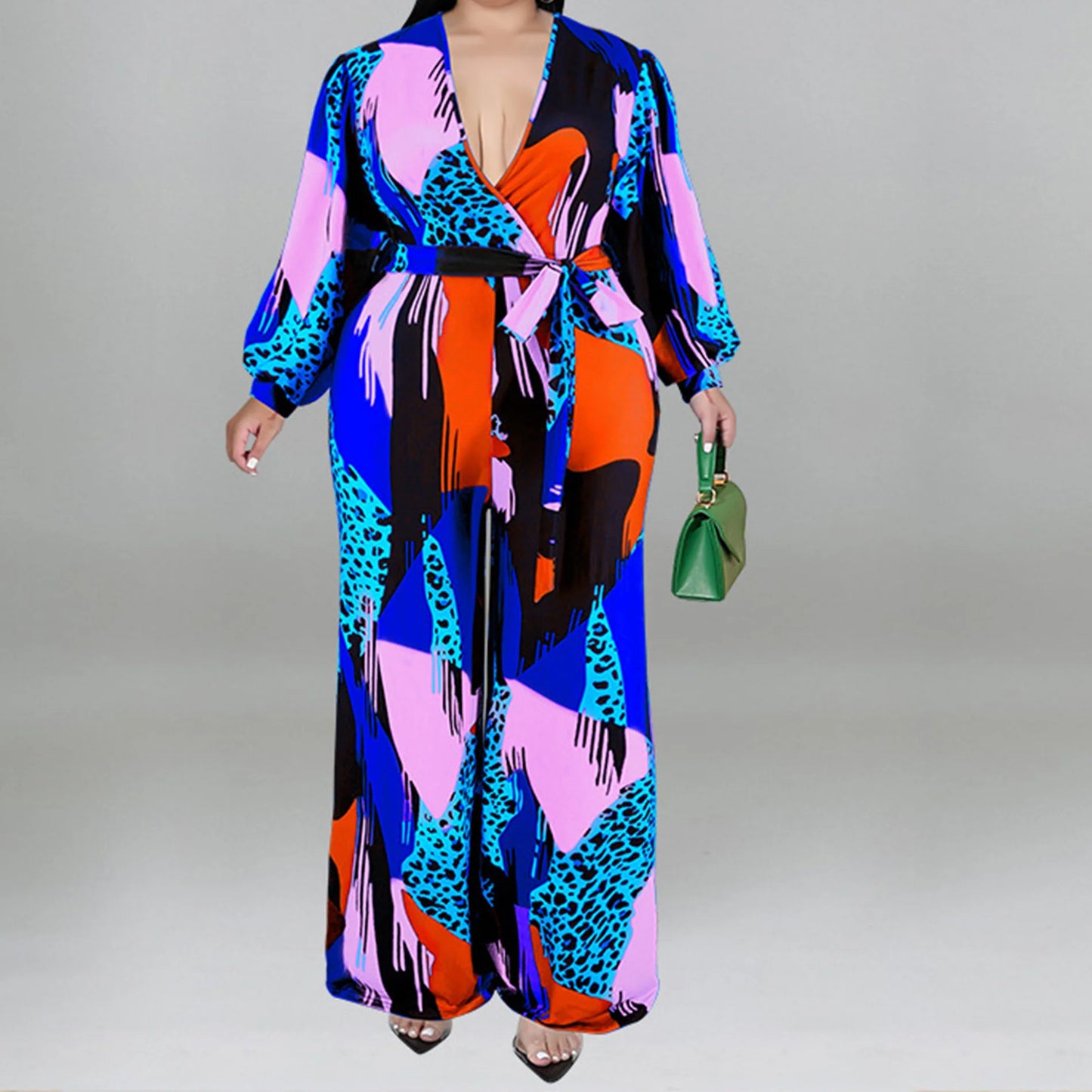 Plus Size Long Sleeve Jumpsuits