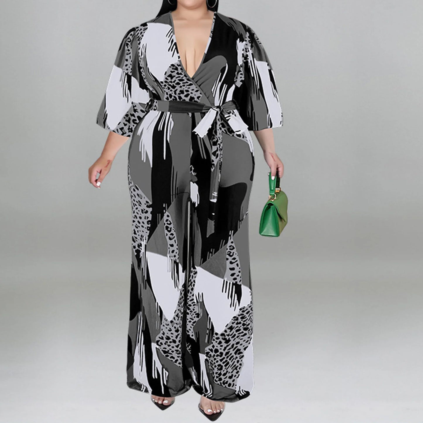 Plus Size Long Sleeve Jumpsuits