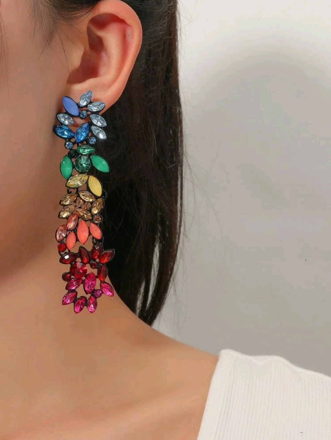 Rainbow Drop Earrings