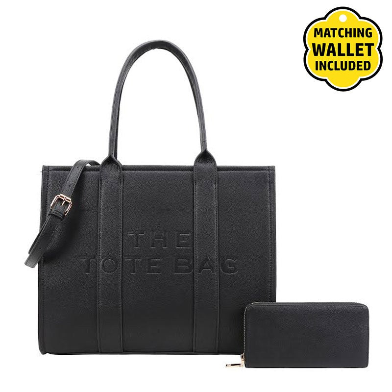 Fashion Faux Leather Tote Handbag