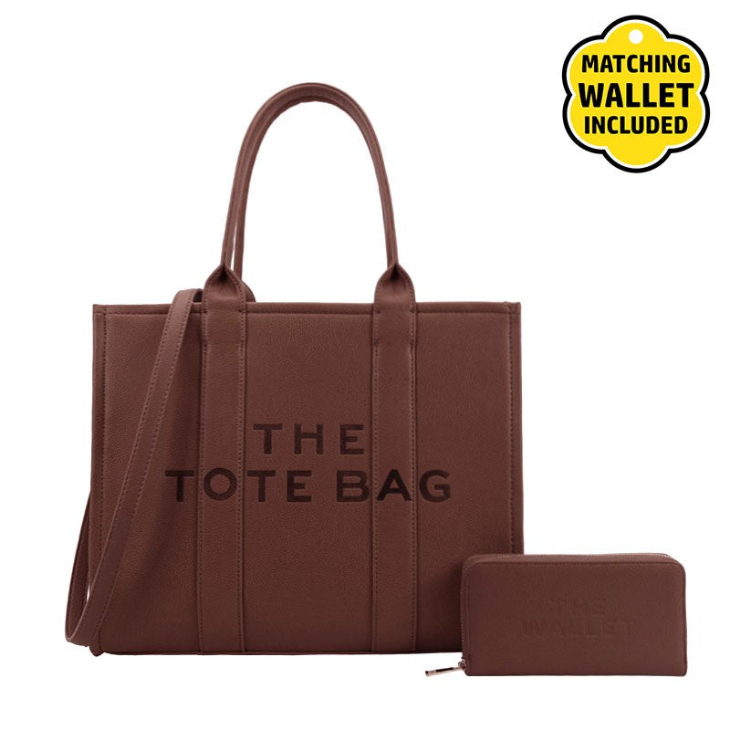 Fashion Faux Leather Tote Handbag