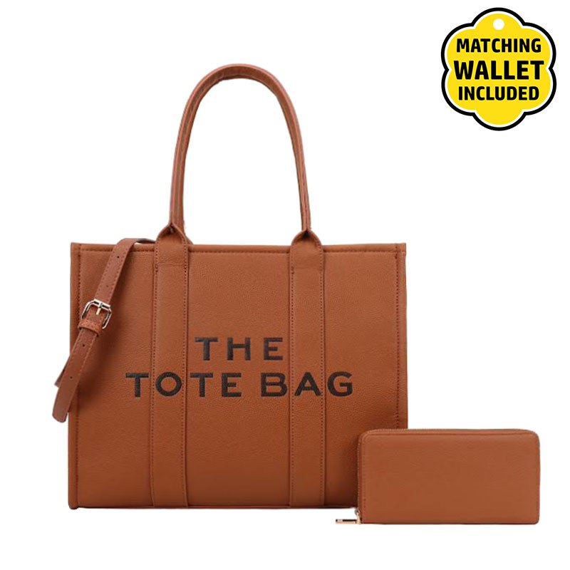 Fashion Faux Leather Tote Handbag
