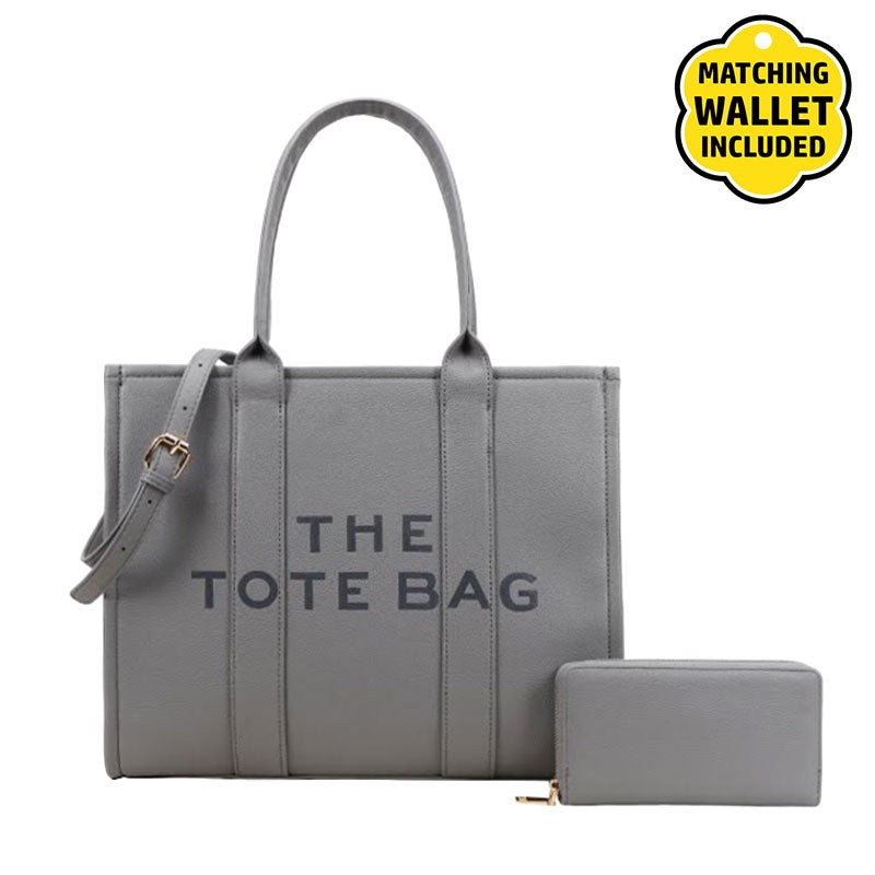 Fashion Faux Leather Tote Handbag