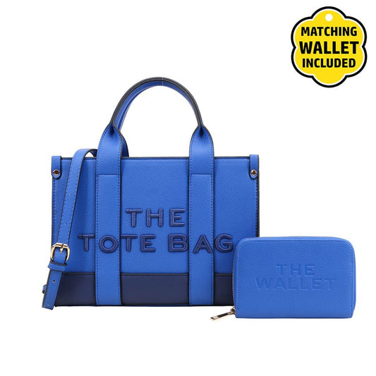 Fashion Inspired Tote Small handbags w/matching wallet