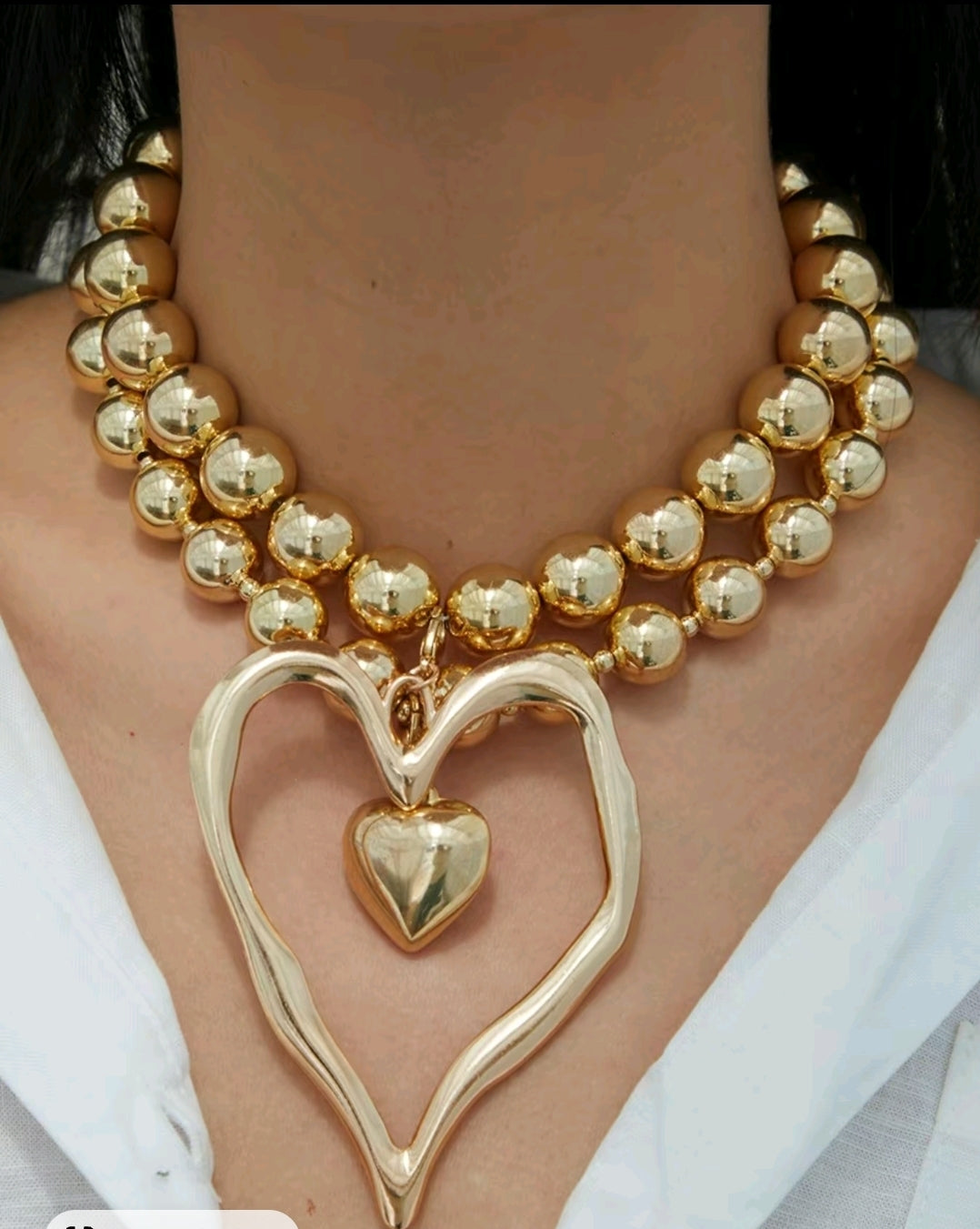 HEART SHAPED BEAD BOHO SET