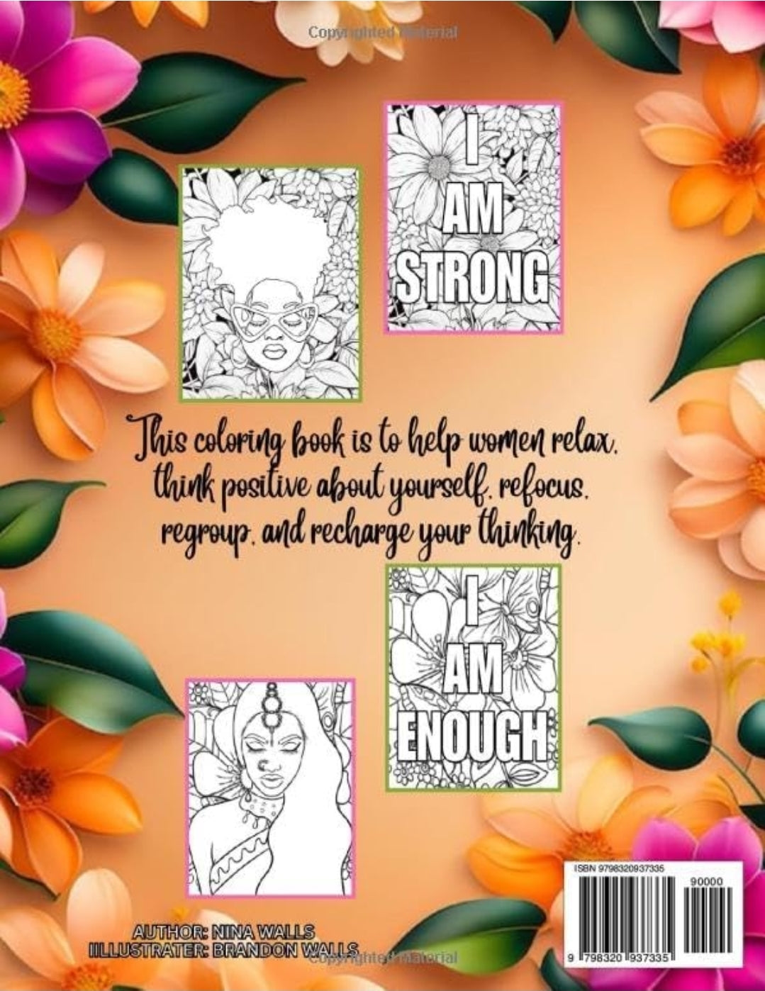 FILL MY CUP COLORING BOOK FOR ALL WOMEN: Positive Affirmation for ALL WOMEN
