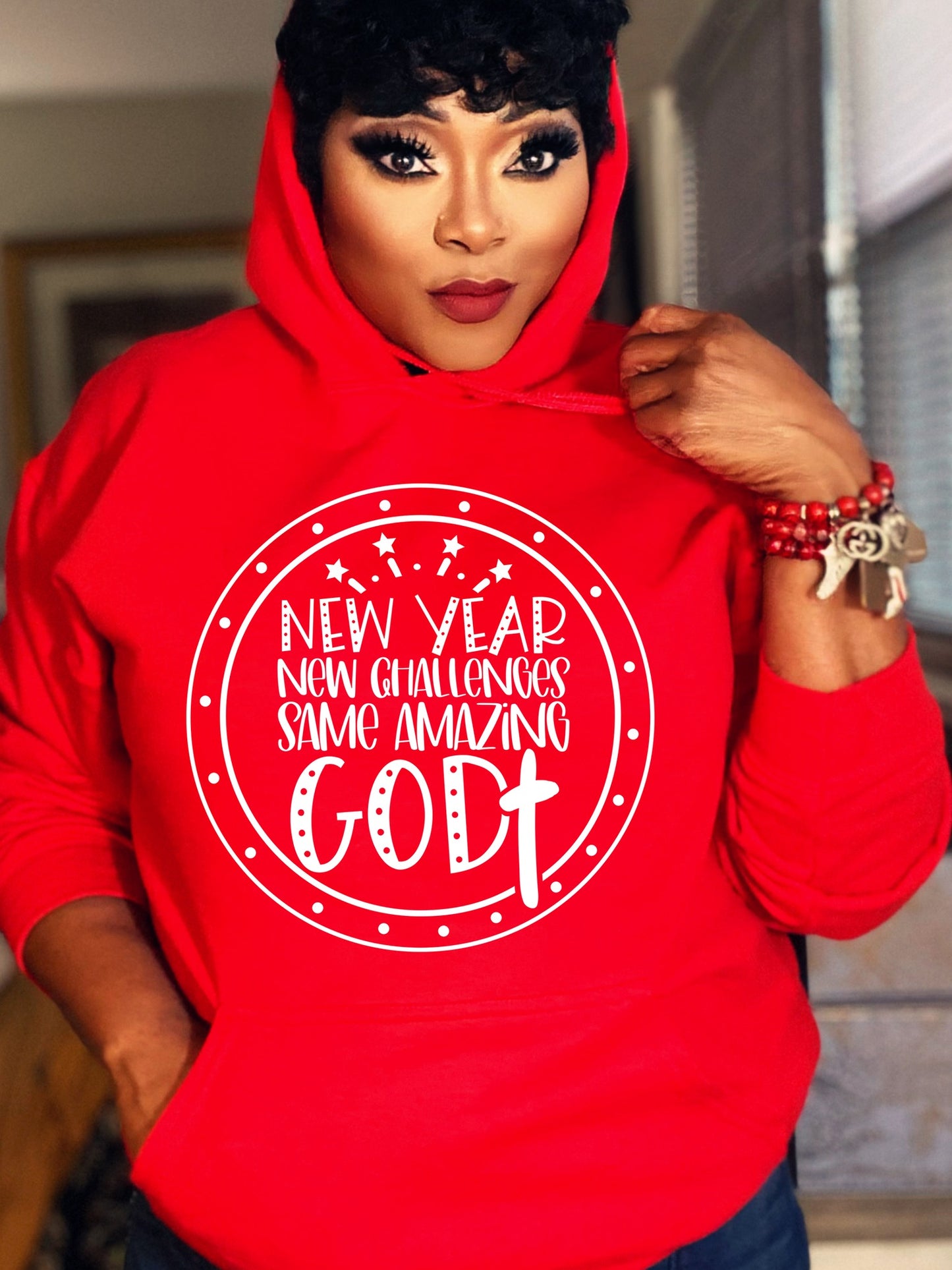 New Year New Challenges Same GOD- Tees