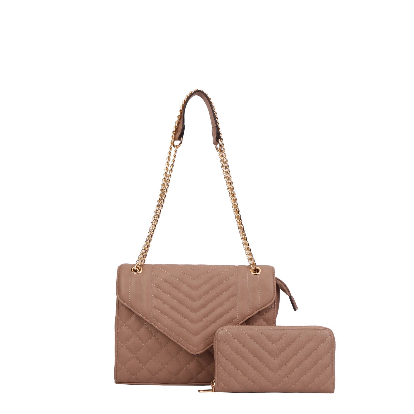 2 IN 1 Quilted Chain  Crossbody