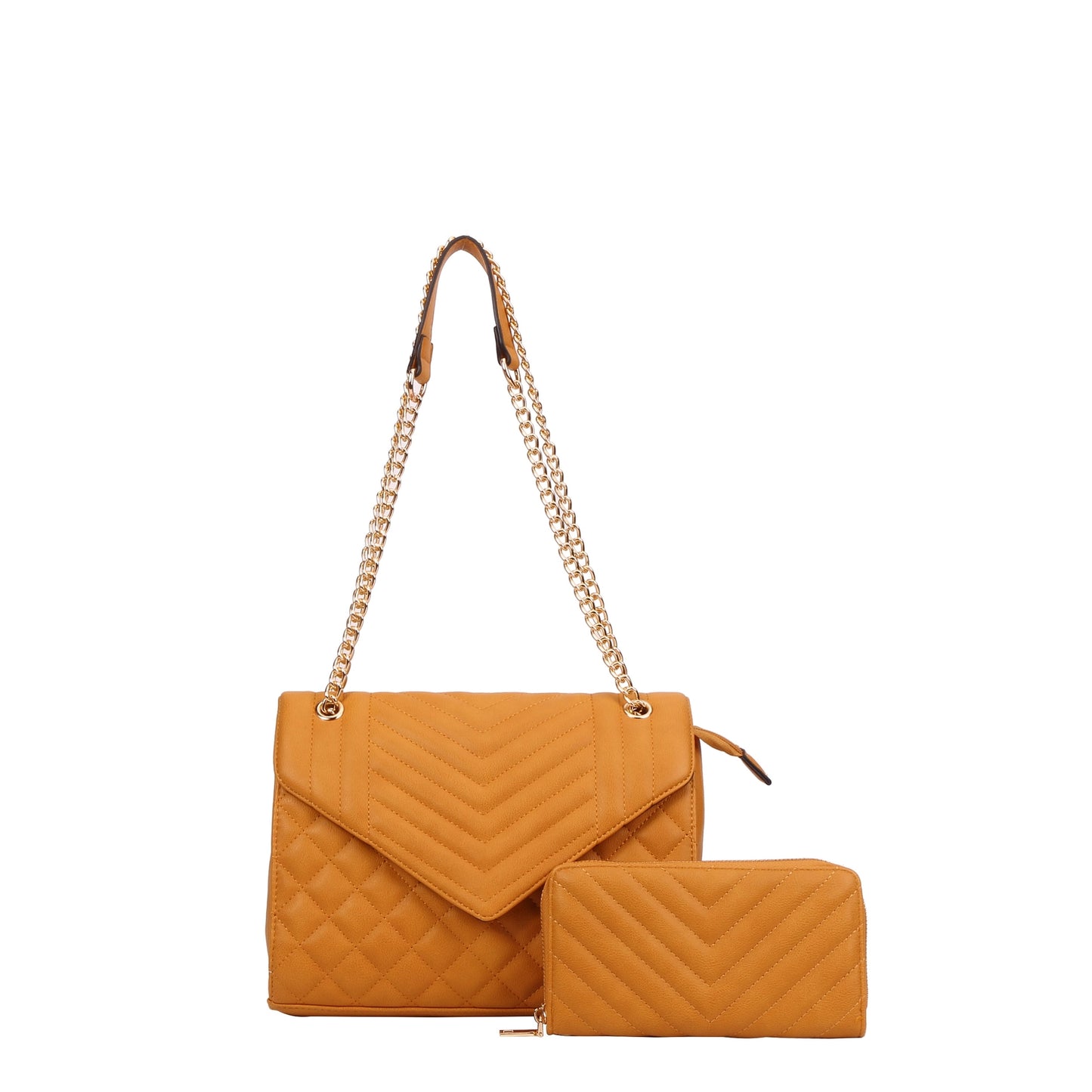 2 IN 1 Quilted Chain  Crossbody