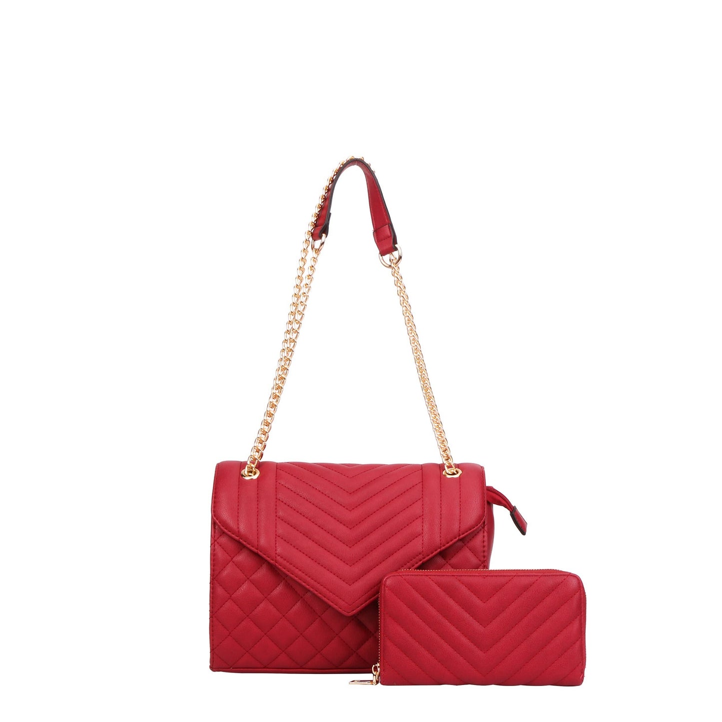 2 IN 1 Quilted Chain  Crossbody