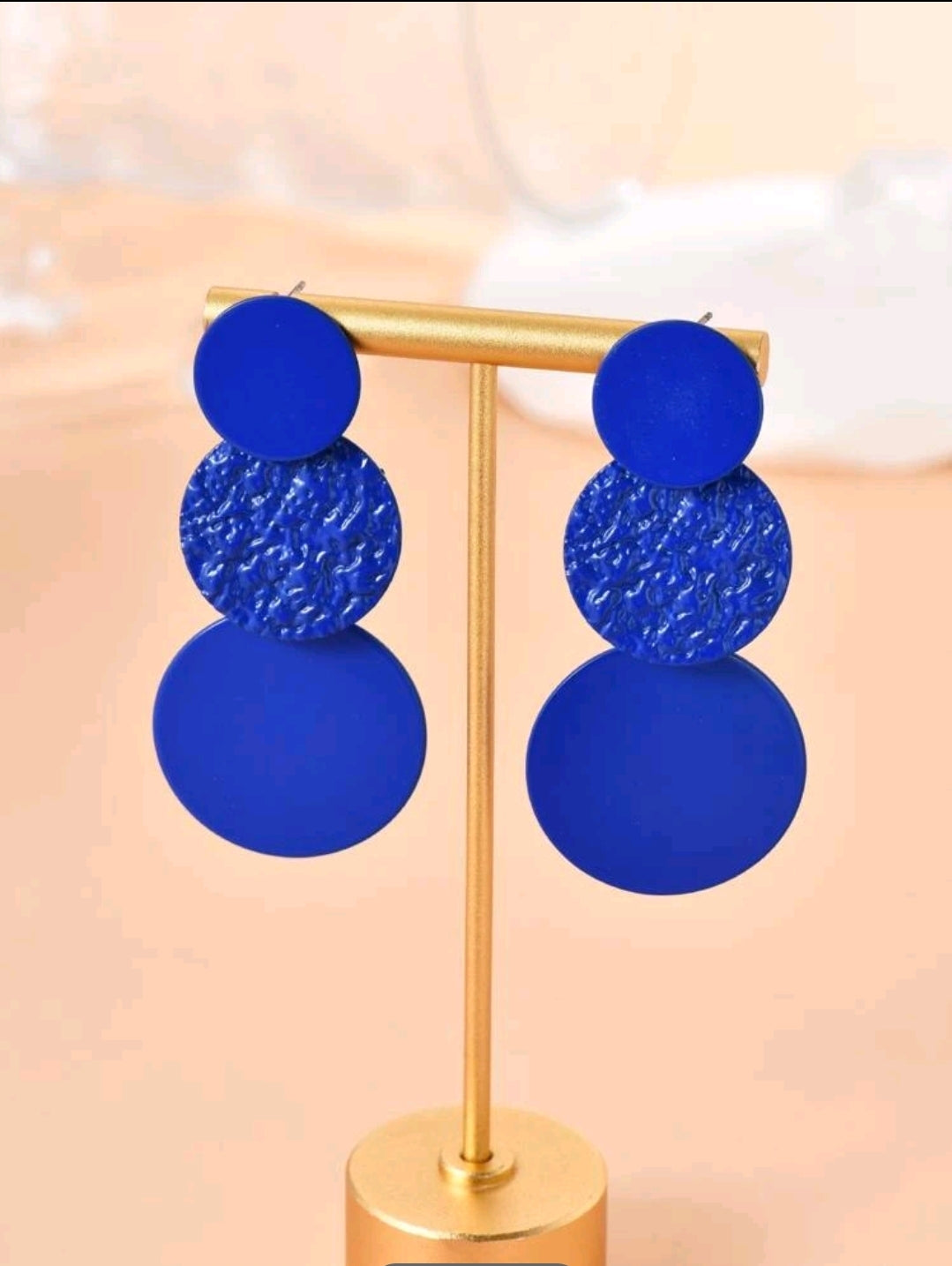 Round Drop Earrings