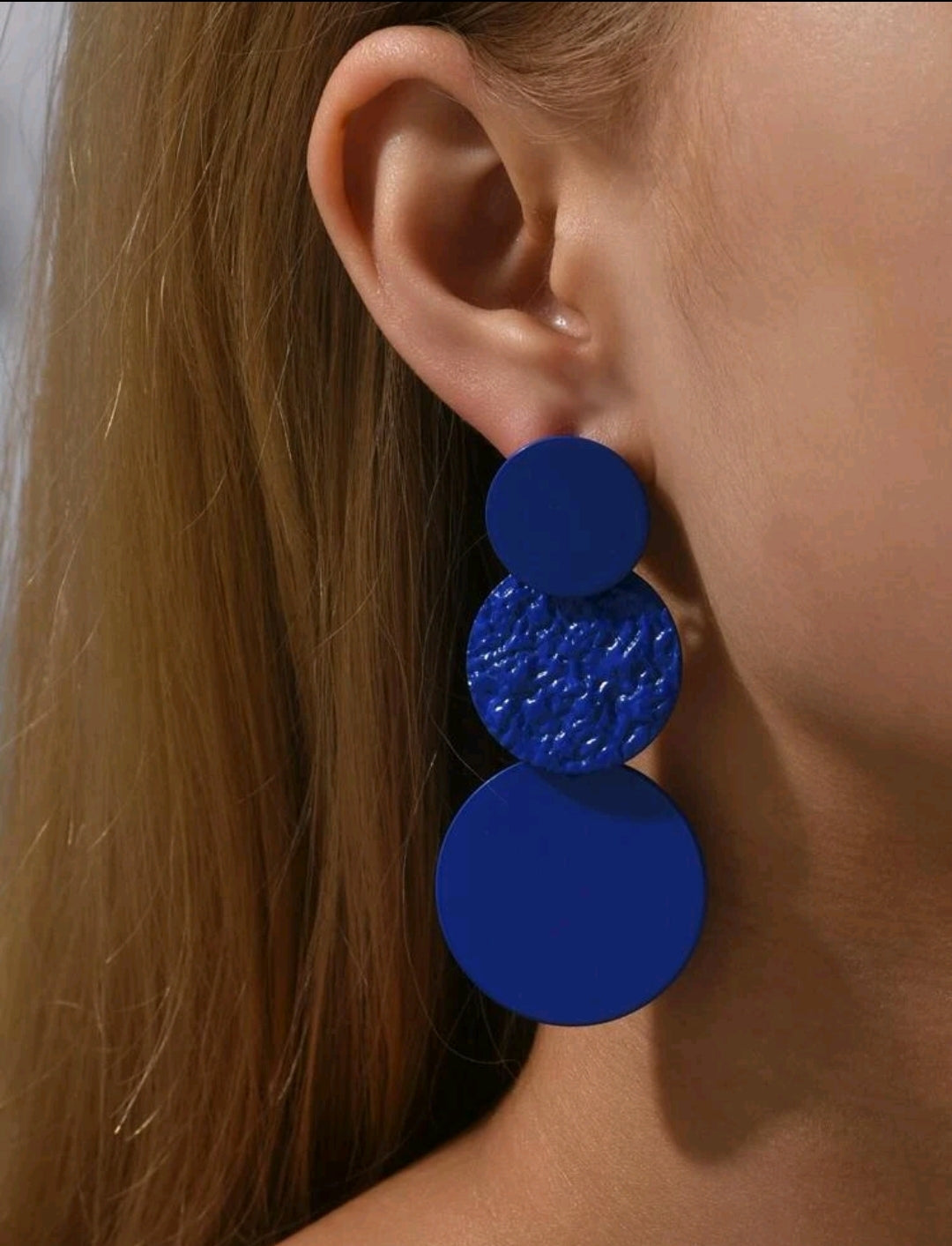 Round Drop Earrings