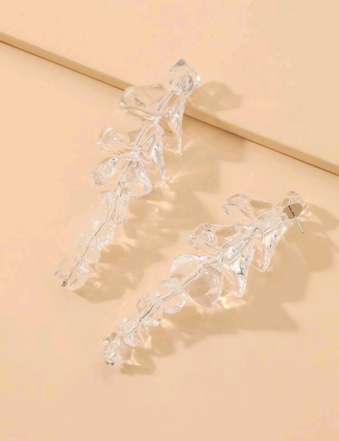 Clear Drop Earrings