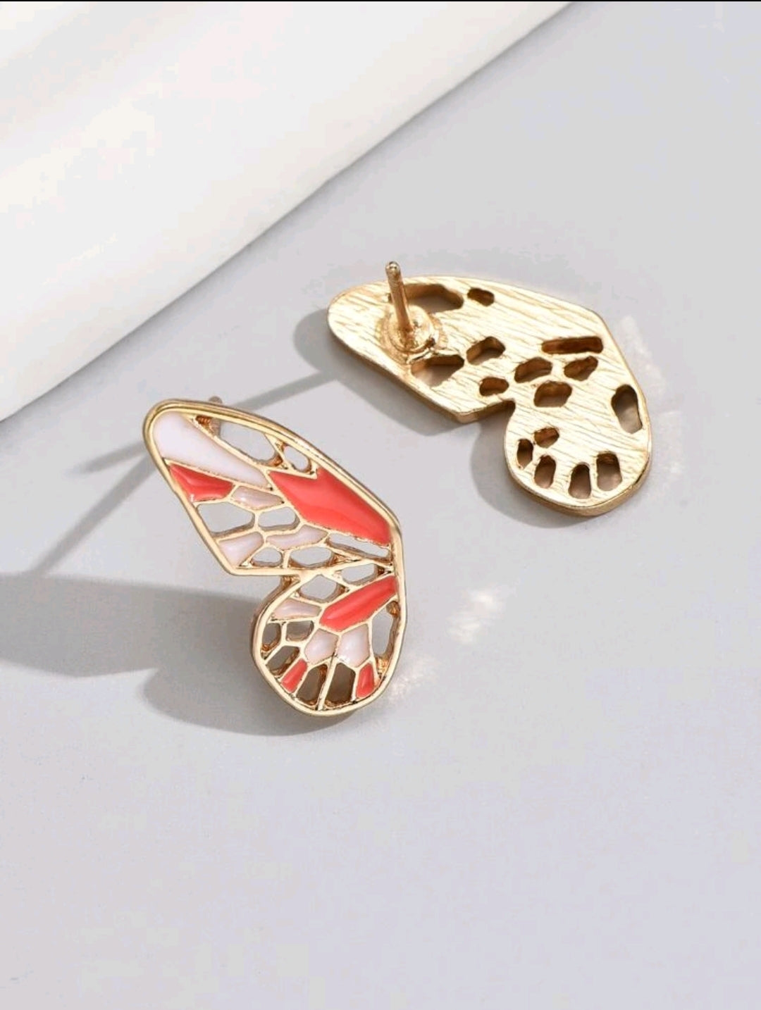 Butterfly Wing Stud Earrings